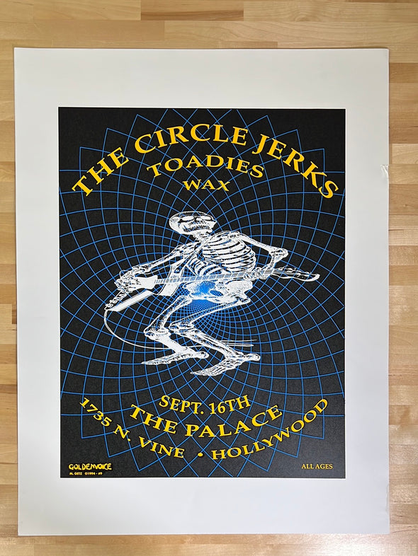 The Circle Jerks - 1994 Matt Getz poster Hollywood, CA The Palace