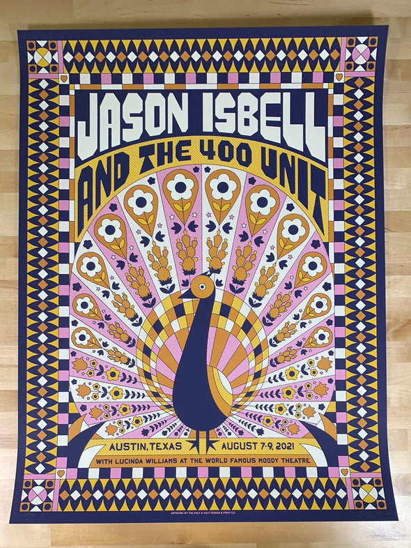 Jason Isbell - 2021 The Half and Half poster Austin, Texas
