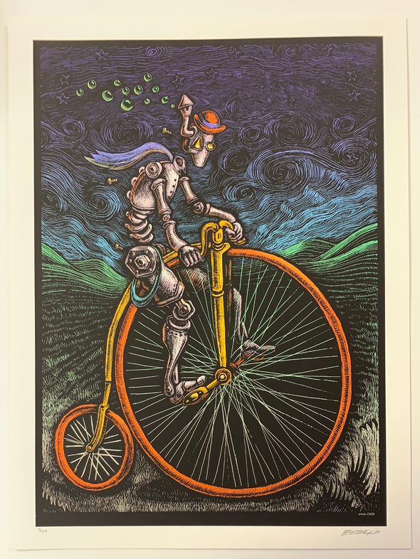 Cybercycle - 2009 EMEK poster bicycle art print