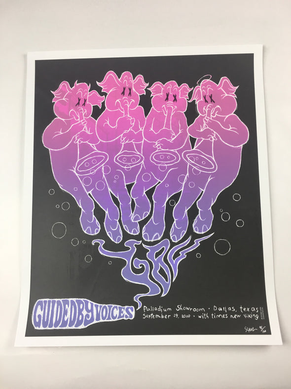 Guided by Voices - 2010 Todd Slater Poster Dallas, TX The Palladium Ballroom