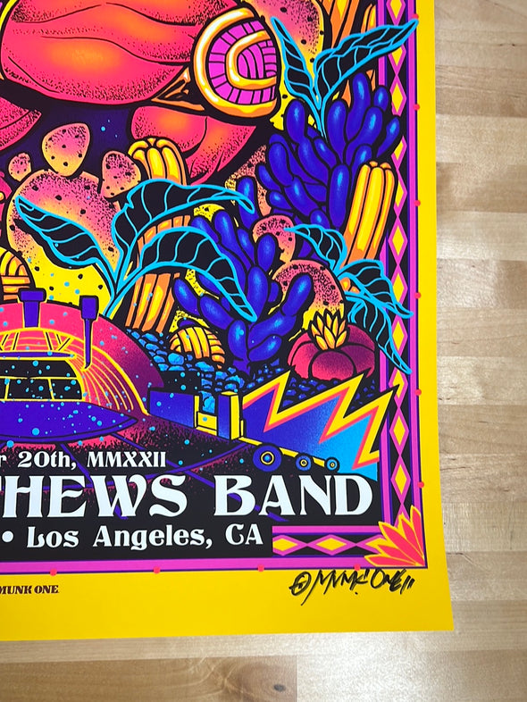 Dave Matthews Band - 2022 Munk One poster Los Angeles, CA N2 Purple