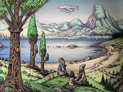 The Mountain Lake - 2021 David Welker poster, art print 1st