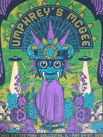 Umphrey's McGee - 2018 Status Serigraph poster Summer Camp Festival