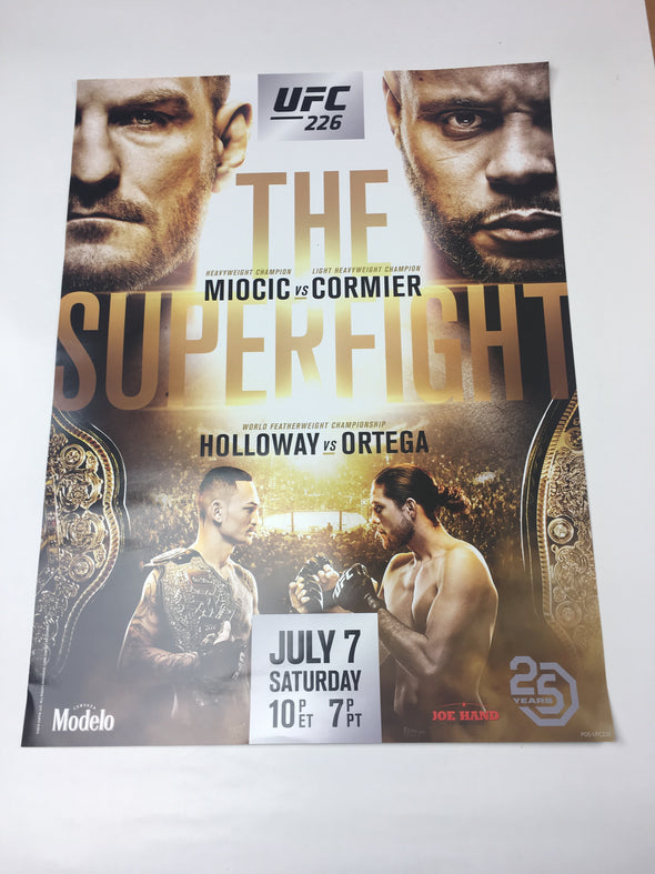 UFC 226 - 2018 Poster Miocic vs Cormier, Holloway vs Ortega