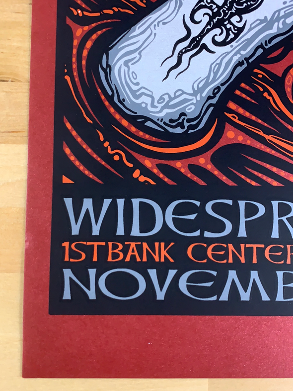 Widespread Panic - 2014 Jeff Wood poster Broomfield, CO 11/1 1st Bank Center