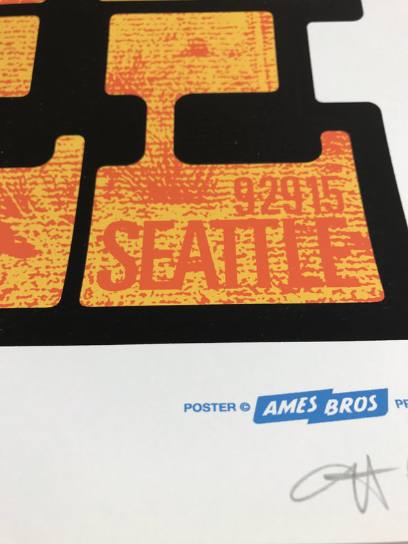 Chris Cornell - 2015 Ames Brothers poster Seattle, WA, Benaroya Hall