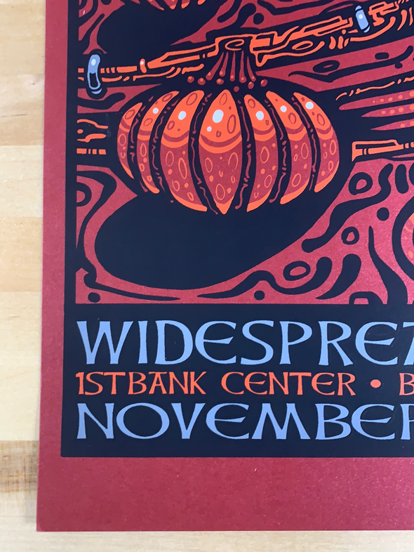 Widespread Panic - 2014 Jeff Wood poster Broomfield, CO 11/2 1st Bank Center
