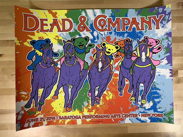 Dead & Company - 2016 Gigart poster Saratoga, NY Summer Tour AP