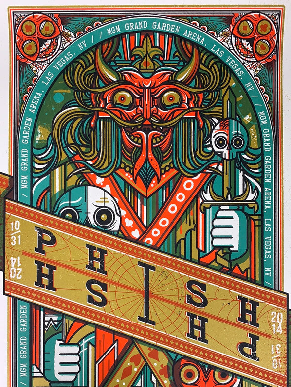 Phish - 2014 Drew Millward 10/31 poster Las Vegas, NV MGM Grand