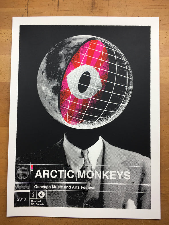 Arctic Monkeys - 2018 Delicious Design League poster Montreal QC, Canada Osheaga