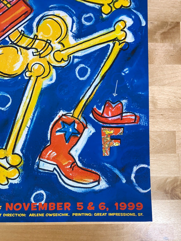 John Prine - 1999 Michael Wertz poster Fillmore San Fran 1st BGF 391