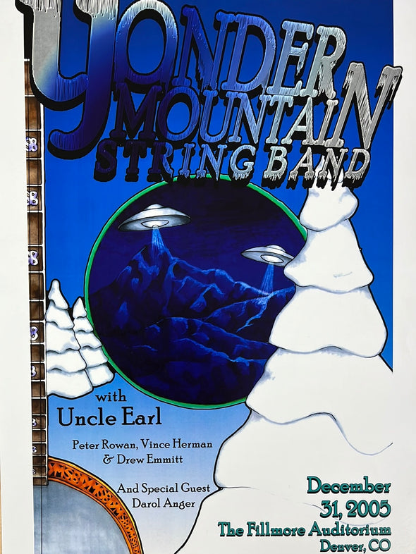 Yonder Mountain String Band - 2005 Jamie Huntsman poster The Fillmore Denver, CO 12/31