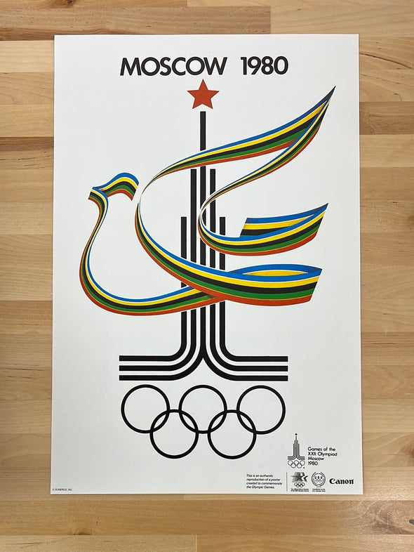 Canon Olympic Commemorative Series 1984  - poster 1980 Moscow