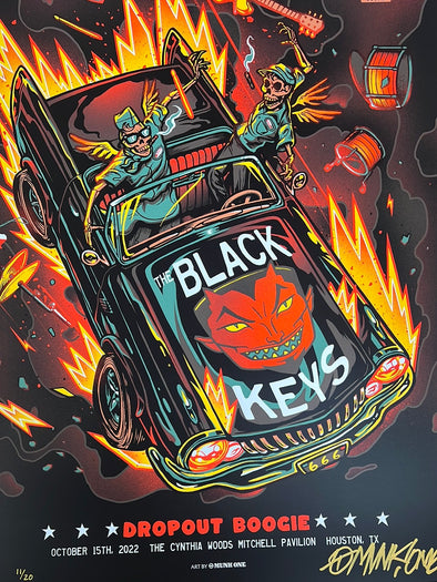 The Black Keys - 2022 Munk One poster Woodlands, TX AP