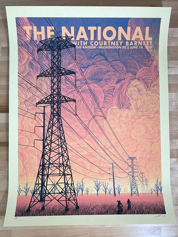 The National - 2019 Luke Martin poster Washington, DC AP
