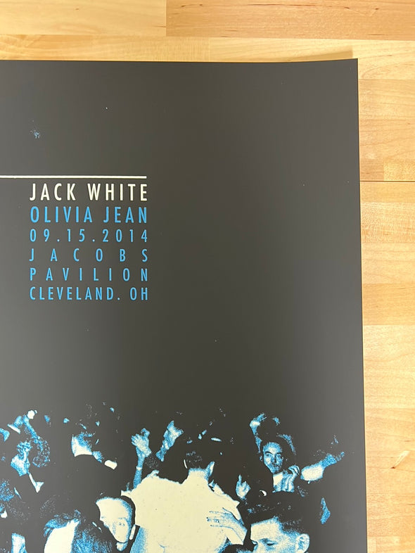 Jack White - 2014 Rob Jones poster print Jacobs Pavilion Cleveland Ohio Olivia J