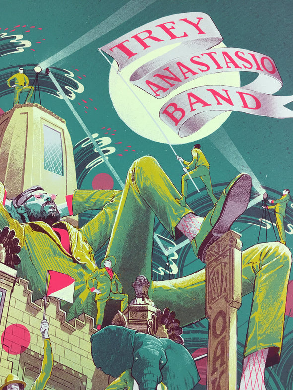 Trey Anastasio Band - 2013 Rich Kelly poster Oakland, CA Phish The Fox Theater