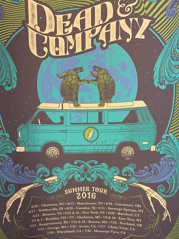 Dead & Company - 2016 Status Serigraph poster Summer Tour