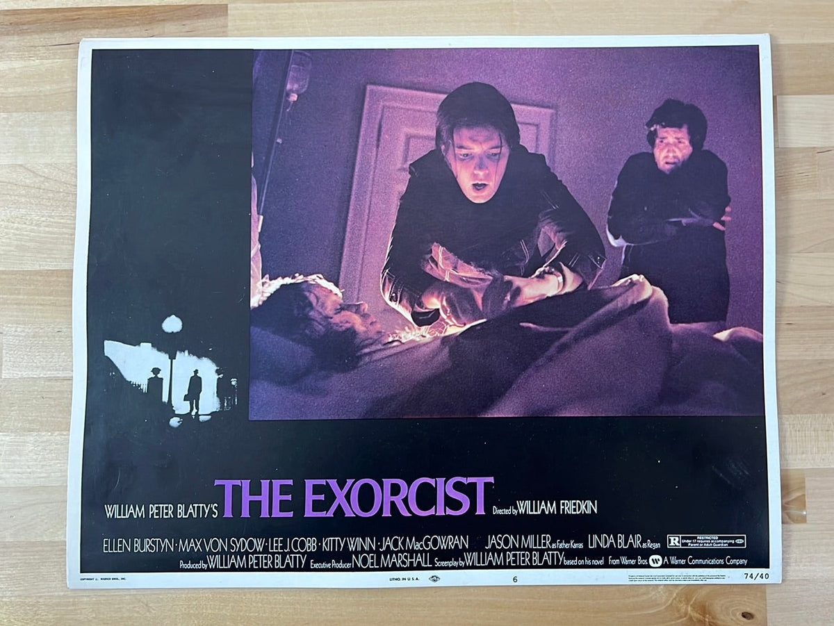 The Exorcist 1974 Original Lobby Card Poster Movie Cinema 6 Sold Out Posters 