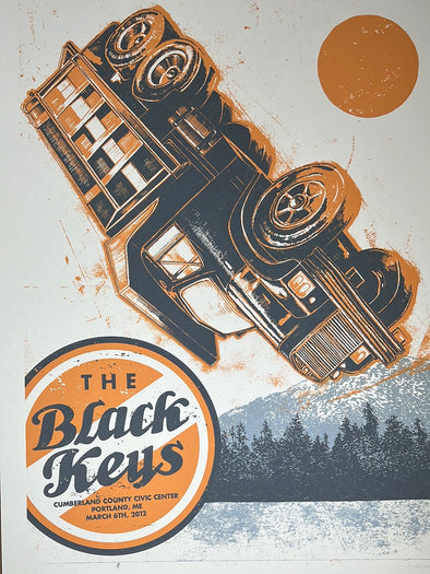 The Black Keys - 2012 John Vogl poster Portland, ME