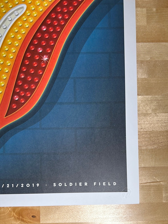 Rolling Stones - 2019 poster Chicago, IL No Filter Tour Soldier Field 6/21