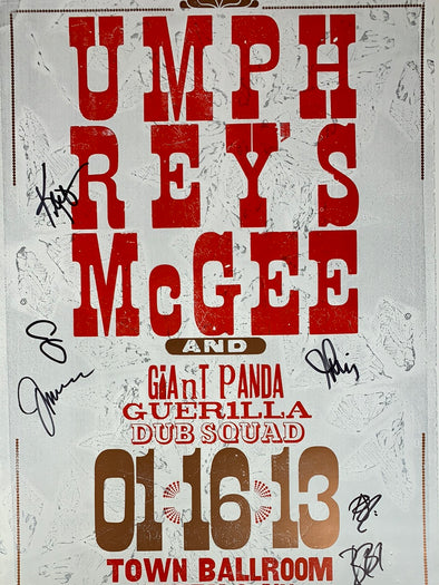Umphrey's McGee - 2013 poster Buffalo, NY Band Signed 48/215