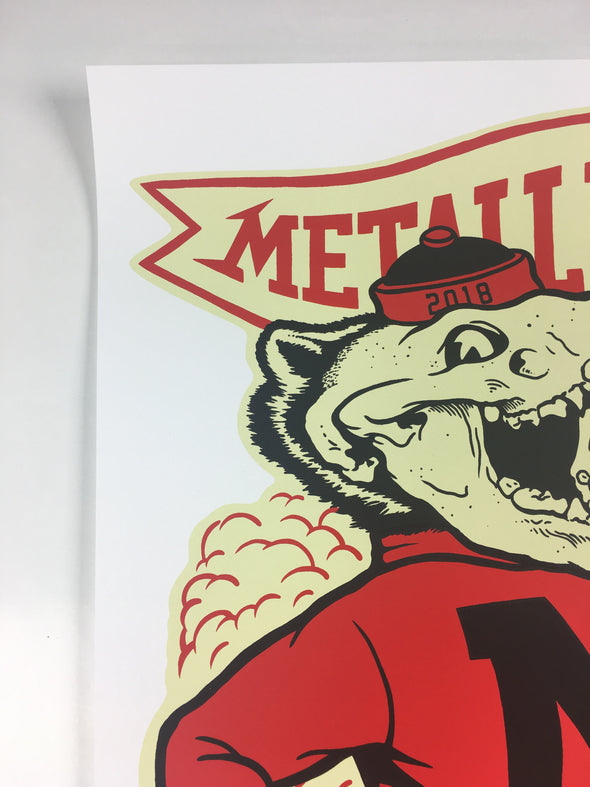 Metallica - 2018 Ames Design Poster Madison, WI Kohl Center Arena