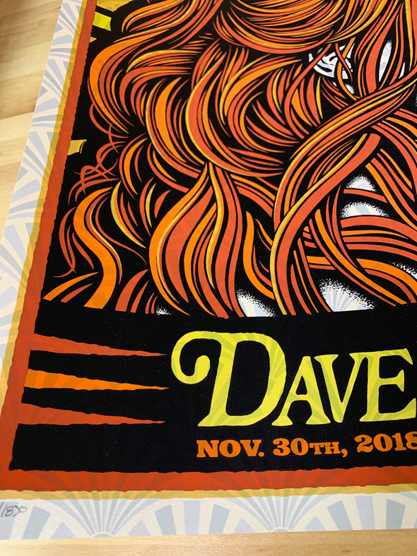 Dave Matthews Band - 2020 Todd Slater poster New York Madison Square Garden