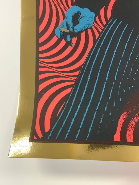 Bob Dylan - 2020 Carl Glover Poster Art Print Gold FOIL