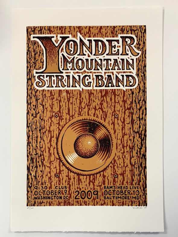 Yonder Mountain String Band - 2009 Timothy Ripley poster Washington, DC