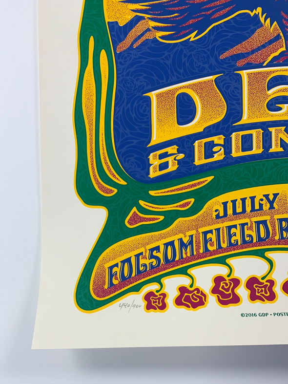 Dead & Company - 2016 Dave Hunter poster Boulder, CO 7/2 Summer Tour