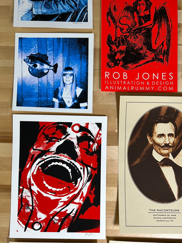 Rob Jones handbill collection - hand bill poster Raconteurs art prints