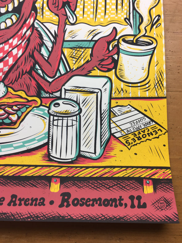 Phish - 2018 Phil Guy poster Rosemont, IL Allstate Arena