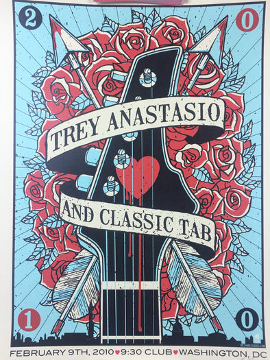 Trey Anastasio - 2010 Methane Studios Poster Washington, DC 9:30 Club