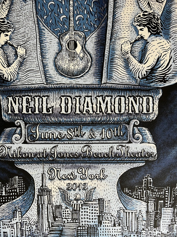 Neil Diamond - 2012 Emek poster New York, NY S/N/AP