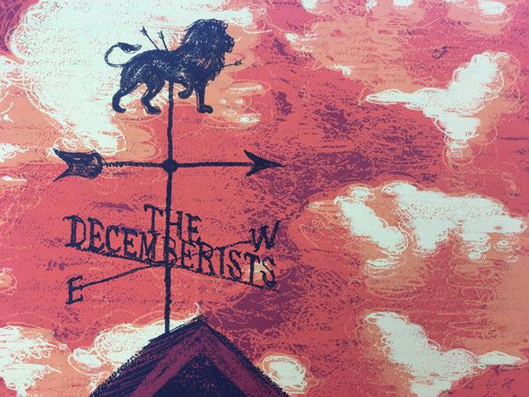 The Decemberists - 2011 Todd Slater Poster Louisville, KY Iroquois Park Amphithe