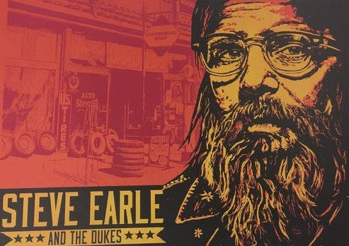 Steve Earle - 2017 Xray Poster West Hollywood, CA Troubadour