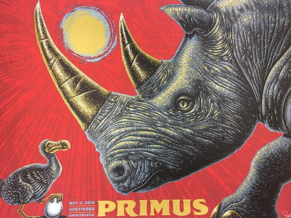 Primus - 2018 Todd Slater Poster Austin, TX Austin360 Amphitheatre