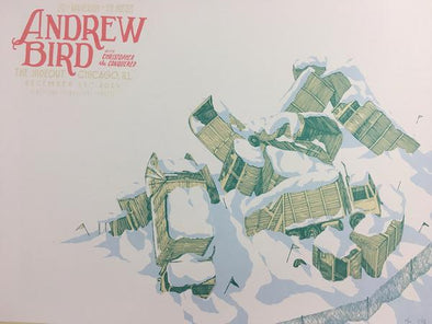 Andrew Bird - 2015 Landland Poster Chicago, IL The Hideout