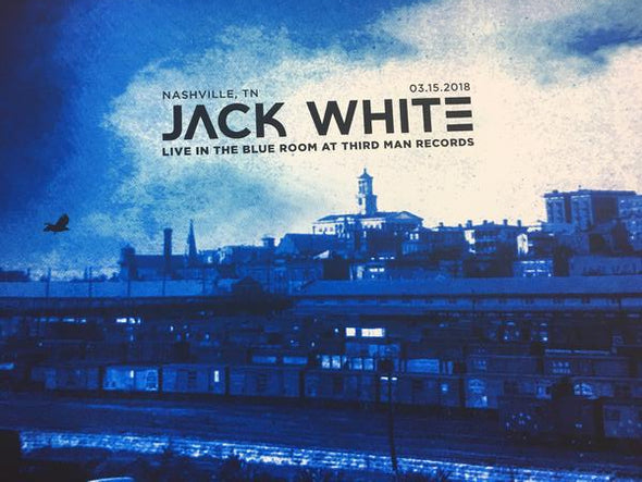 Jack White - 2018 Nat Strimpopulos Poster Nashville, TN Blue Room TMR