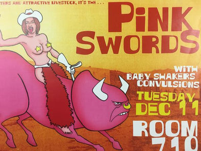 Pink Swords - 2001 Rob Jones Poster Austin, TX Room 710
