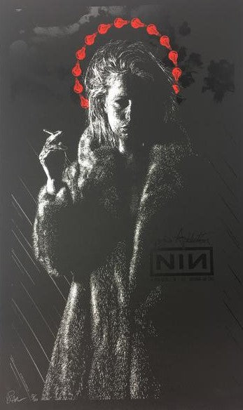 Nine Inch Nails - 2009 Todd Slater Poster with Jane's Addiction Camden, NJ Susqu