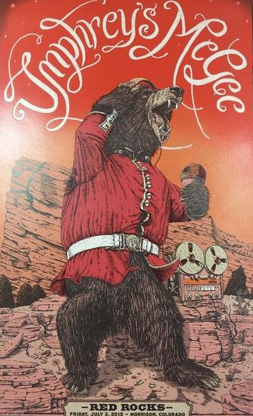 Umphrey's McGee - 2015 Dig My Chili Poster Morrison, CO Red Rocks Amphitheatre