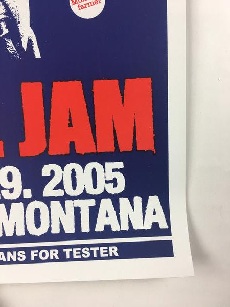Pearl Jam - 2005 Jeff Ament Poster Missoula, MT Jon Tester