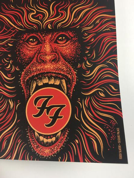 Foo Fighters - 2017 Todd Slater Poster Glen Helen Regional Park - San Bernardino