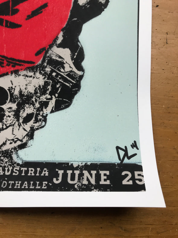 Pearl Jam - 2014 Duffyleg poster Wiener Stadthalle Vienna, Austria