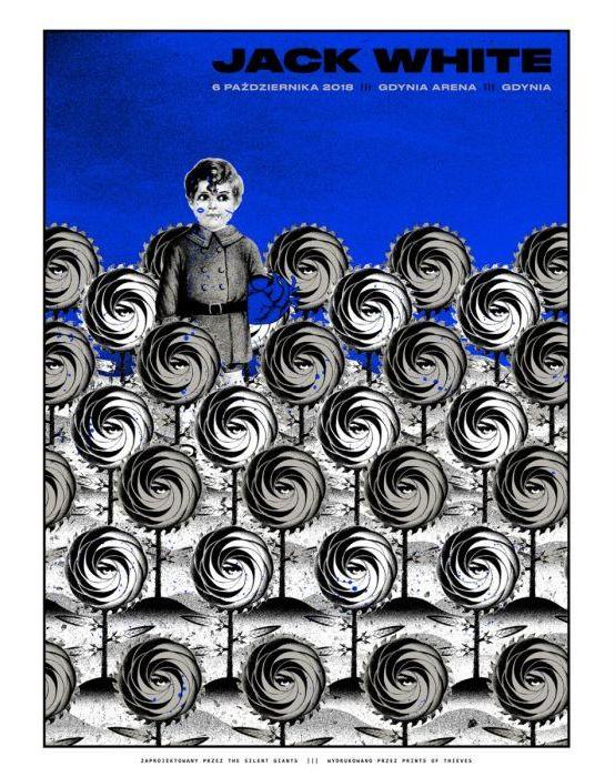 Jack White - 2018 The Silent Giants poster Gdynia, POL BHR Tour
