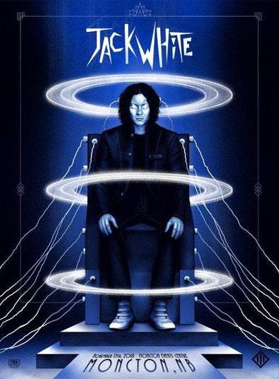 Jack White - 2018 Sara Deck poster Moncton, NB BHR Tour