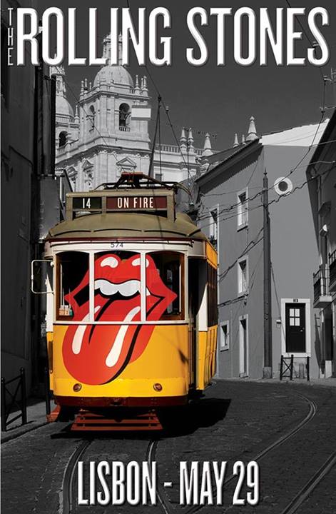 Rolling Stones - 2014 official poster Lisbon #1 Rock in Rio