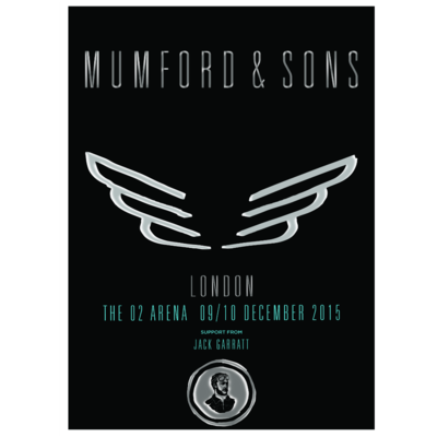 Mumford & Sons - 2015 poster London, UK O2 Arena